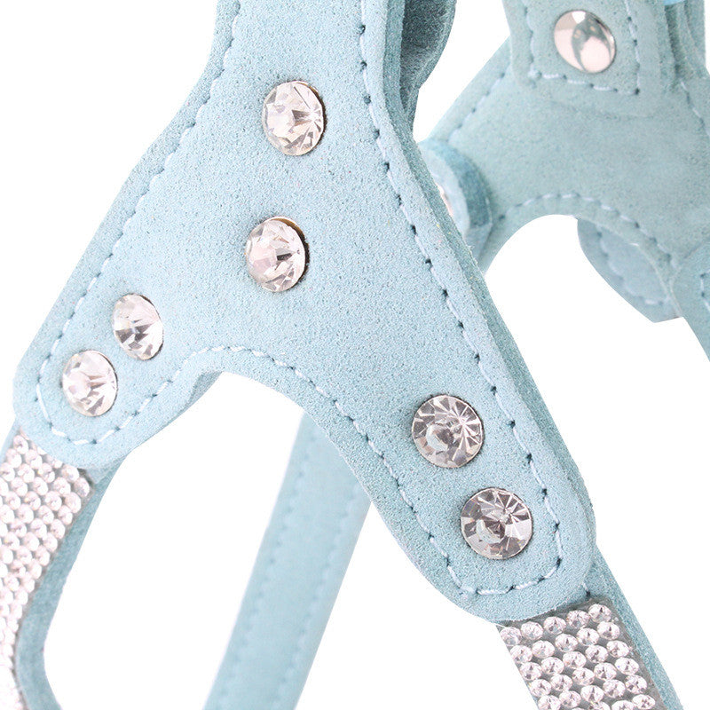 Rhinestone pet chest strap / harness