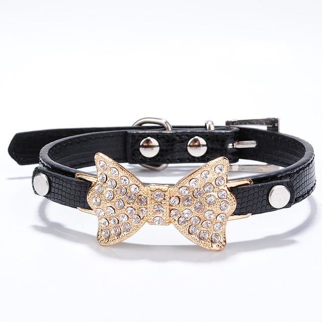 Bling rhinestone dog collar