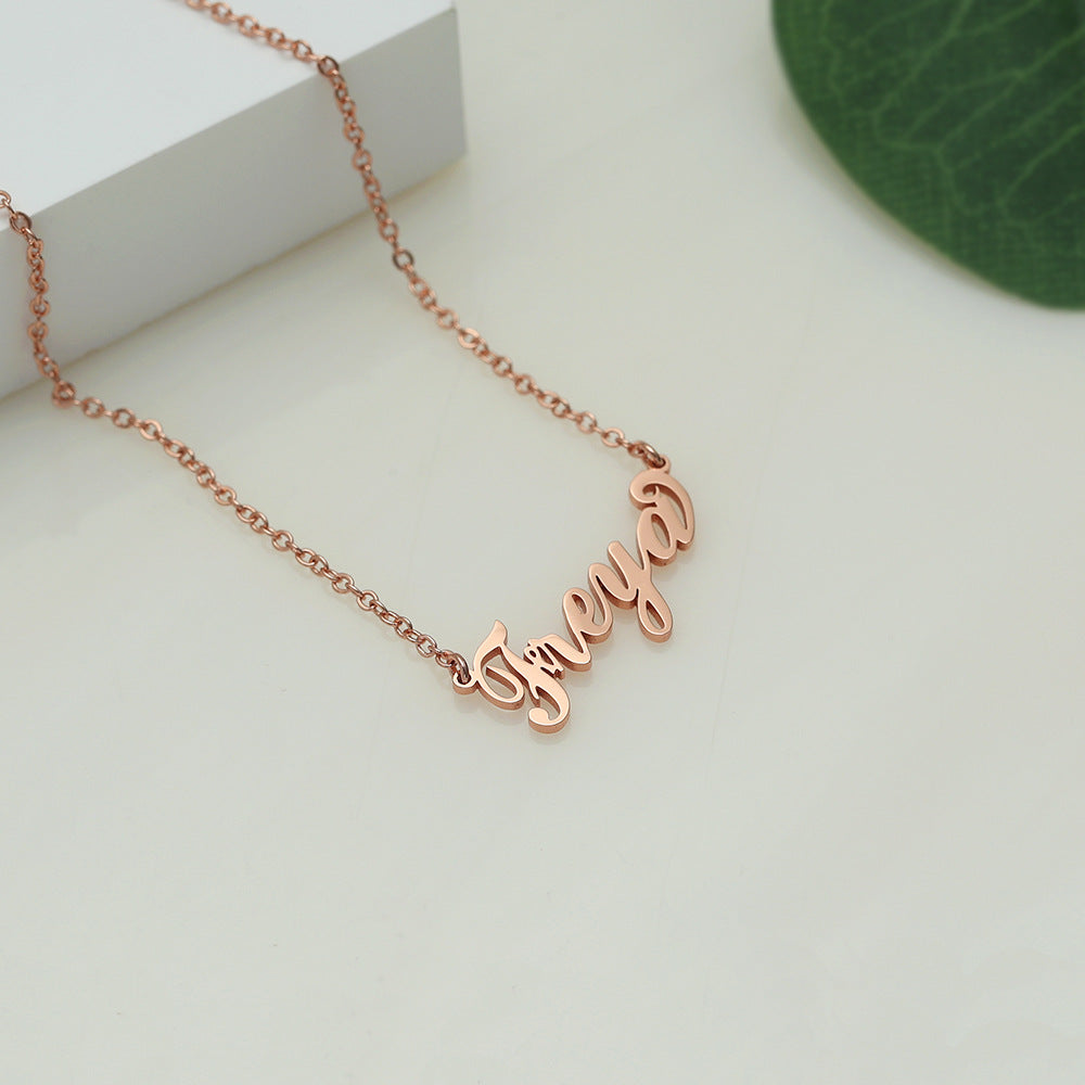 Classic Simple Customizable Name Design Versatile Necklace