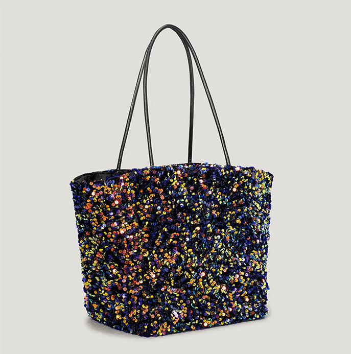 Autumn And Winter Super Flash Sequin Tote Bag Female Bling Sequins