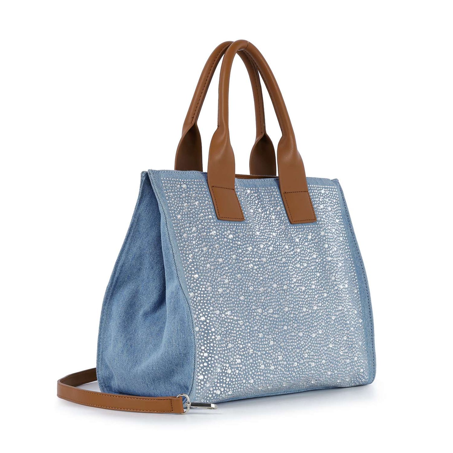 Rhinestone Denim Fashion Tote