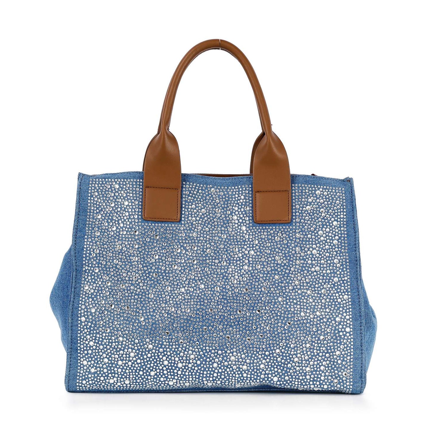 Rhinestone Denim Fashion Tote