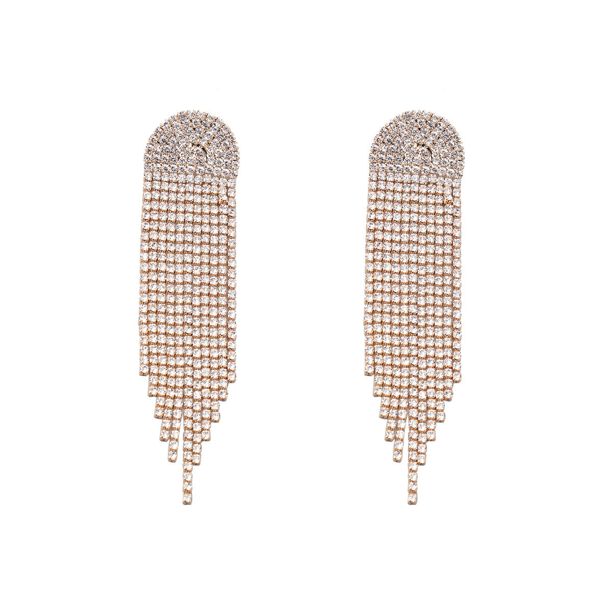 Super Sparkling Diamond Long Earrings