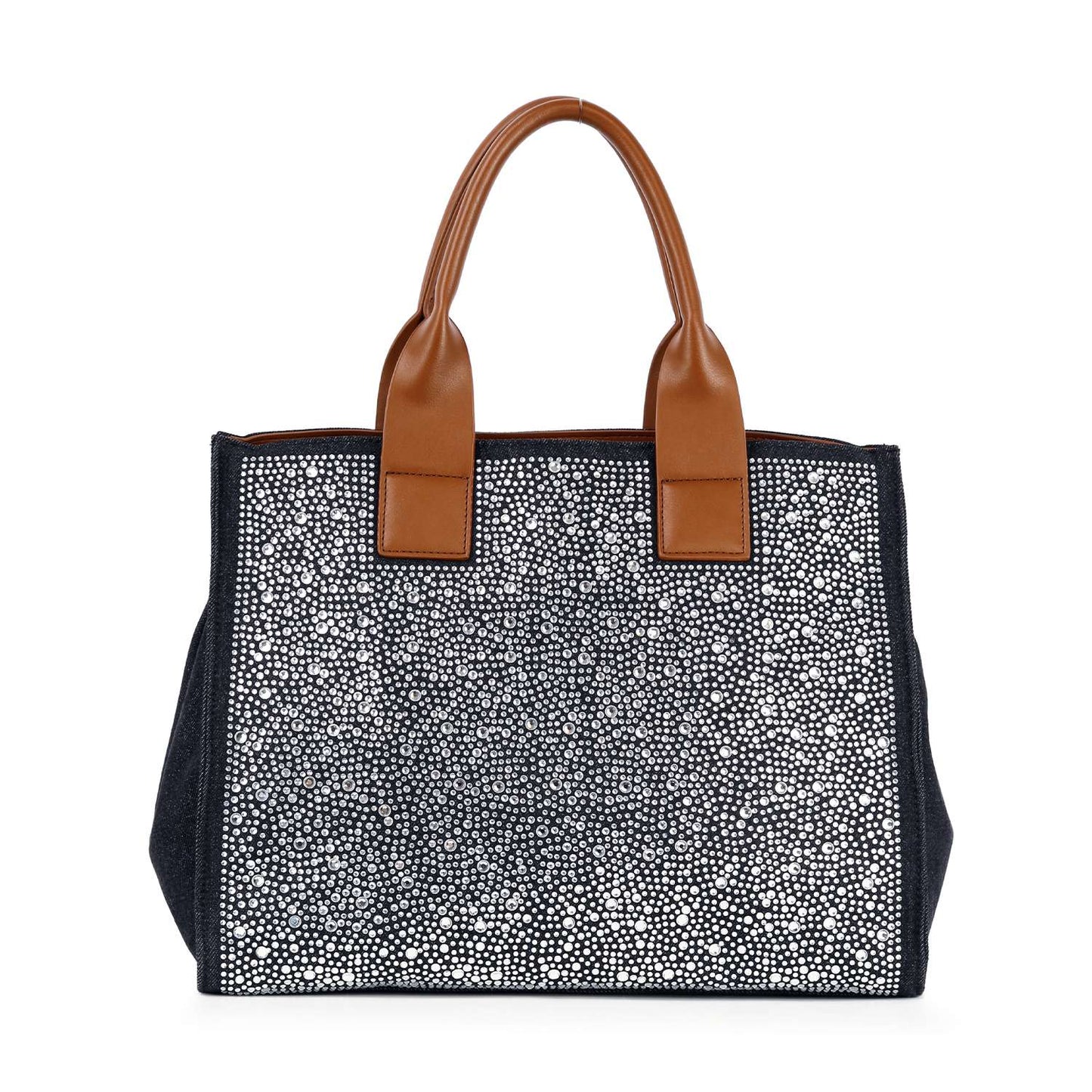 Rhinestone Denim Fashion Tote