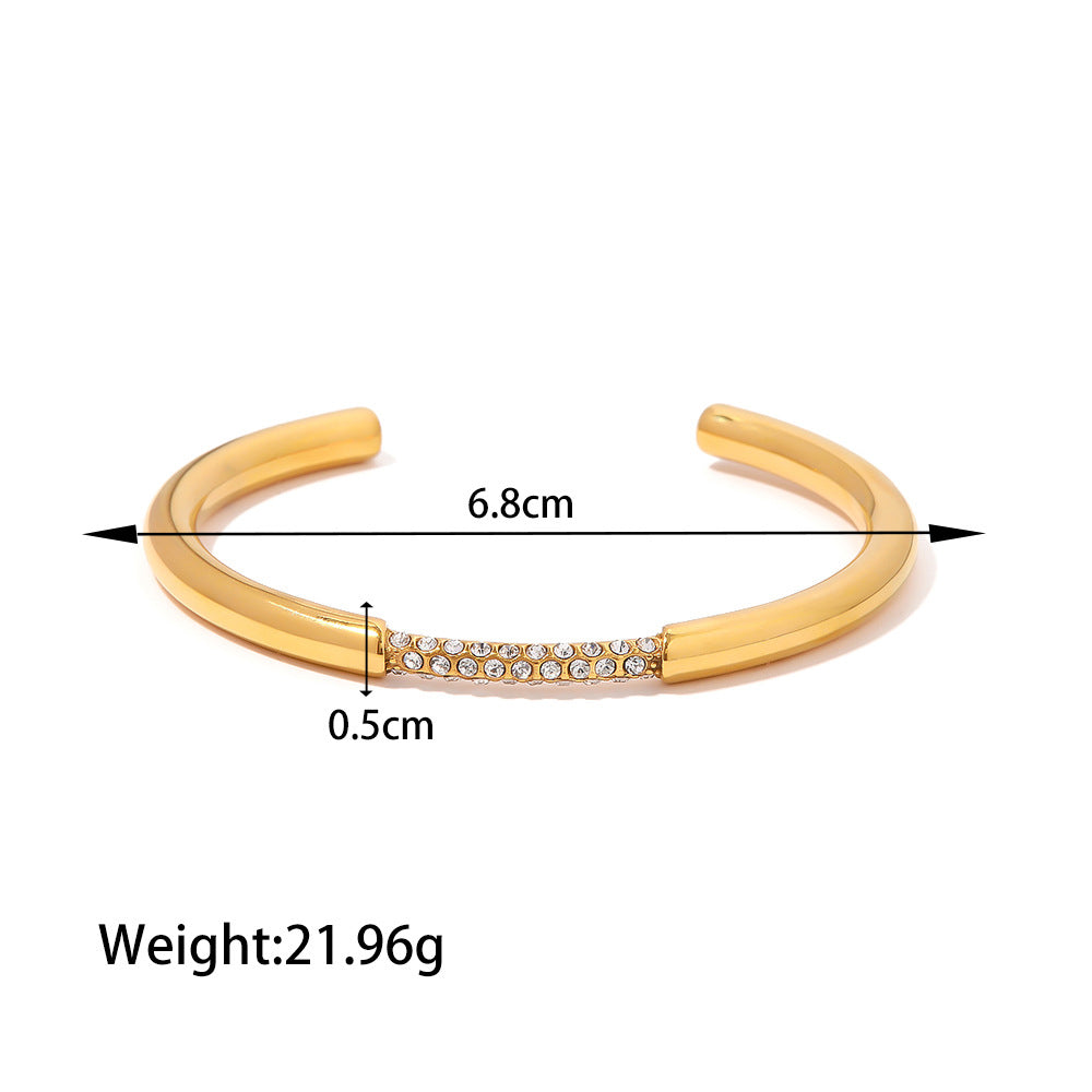 18K Gold Noble and Exquisite Diamond and Pearl Design Versatile Bracelet