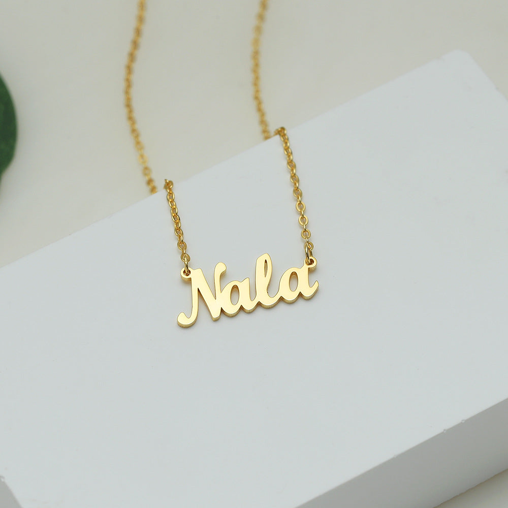 Classic Simple Customizable Name Design Versatile Necklace