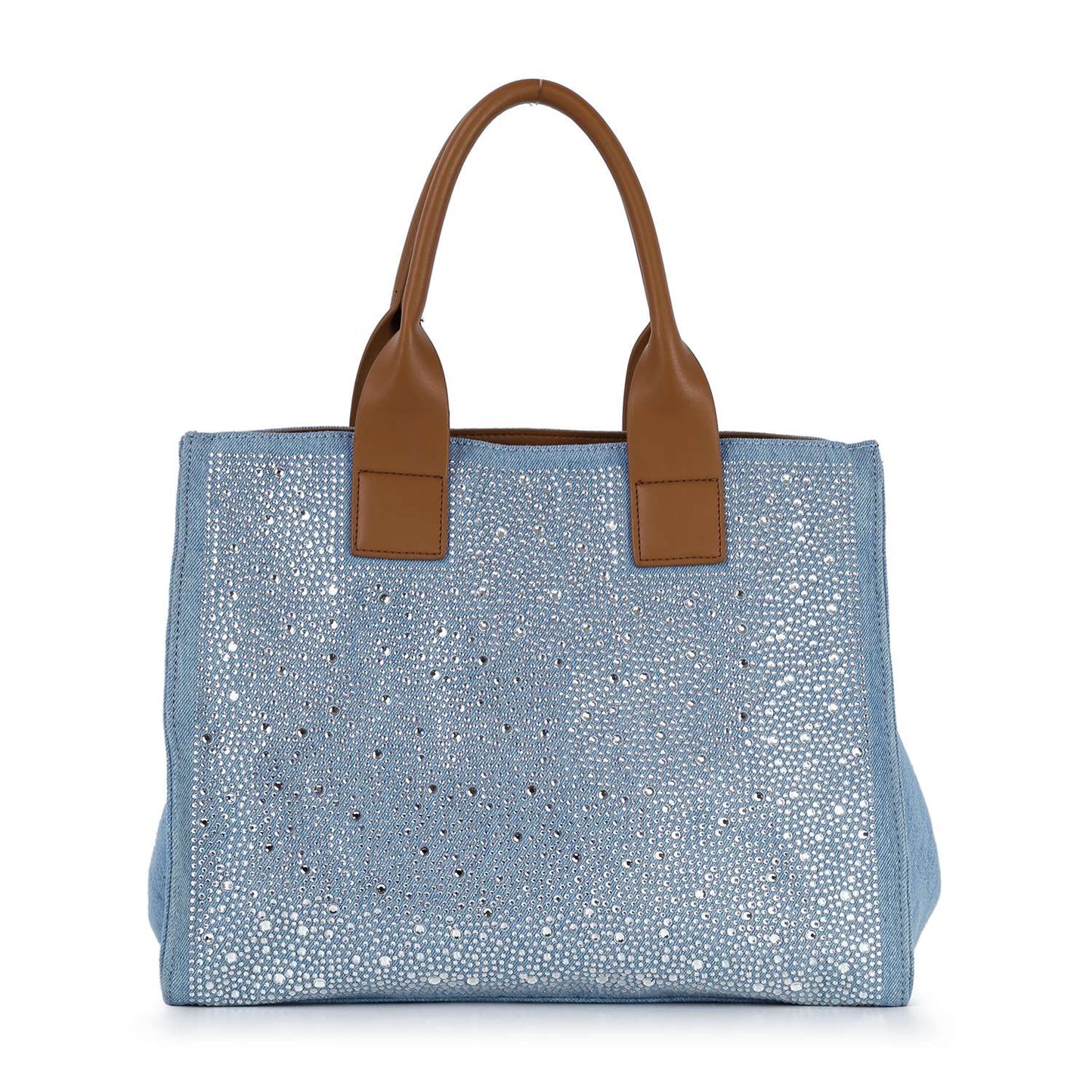 Rhinestone Denim Fashion Tote