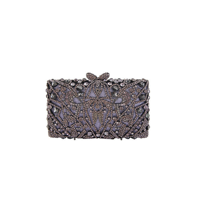 Cutout Rhinestone Girl Diamond Evening Bag