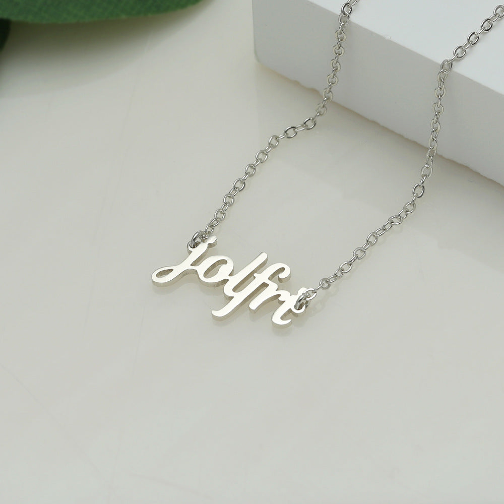 Classic Simple Customizable Name Design Versatile Necklace