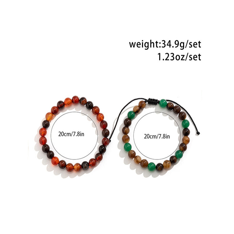 Classic Fashion Double Layer Beaded Design Versatile Bracelet