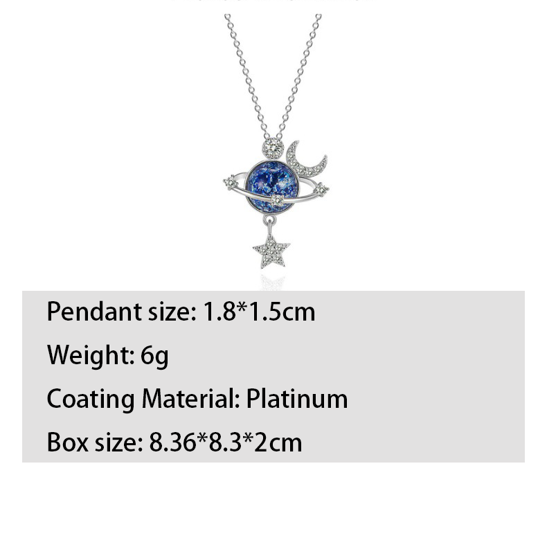 Mother's Day Simple Cosmic Planet Design Necklace