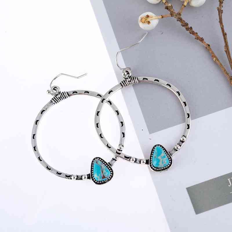 Artificial Turquoise Drop Earrings